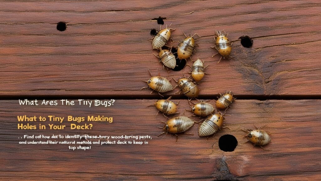 What Are the Tiny Bugs Making Holes in My Deck?